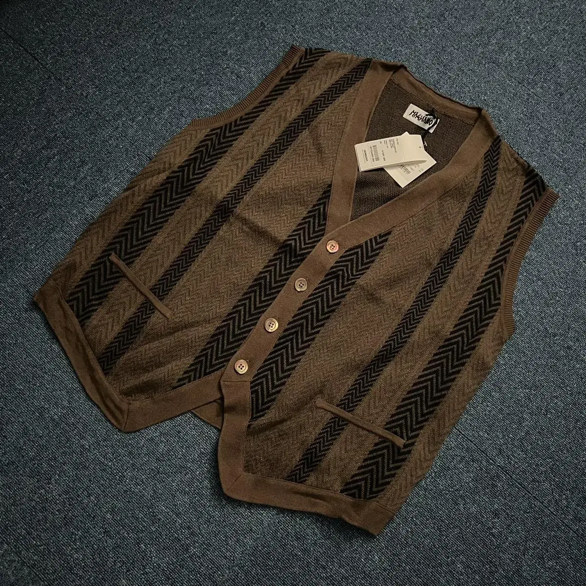 마리아노 FRANCOS VEST BROWN